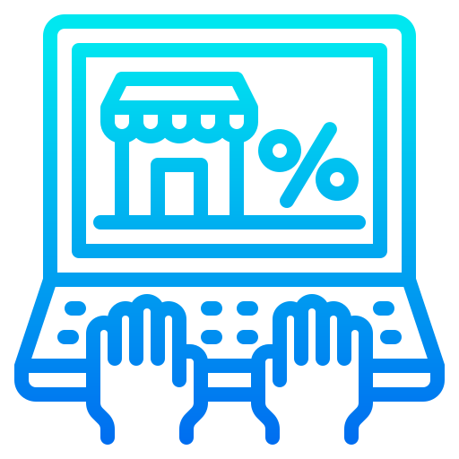 Online shopping free icon Online shopping free icon