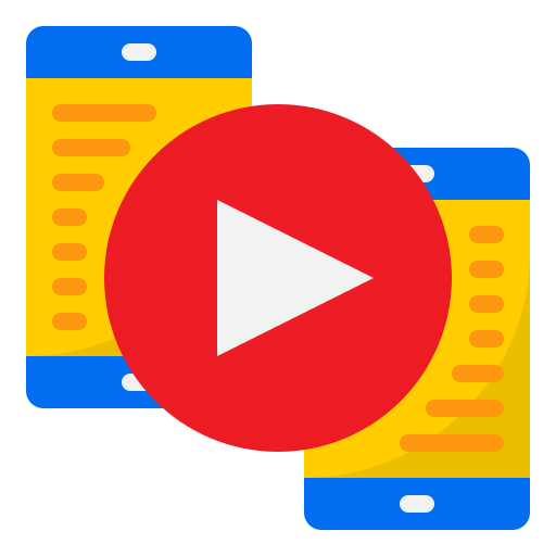 reproductor de video icono gratis