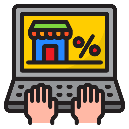 las compras en línea icono gratis las compras en línea icono gratis