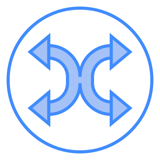 Direction arrow Generic Blue icon