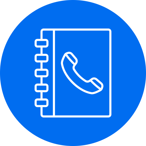 guía telefónica icono gratis