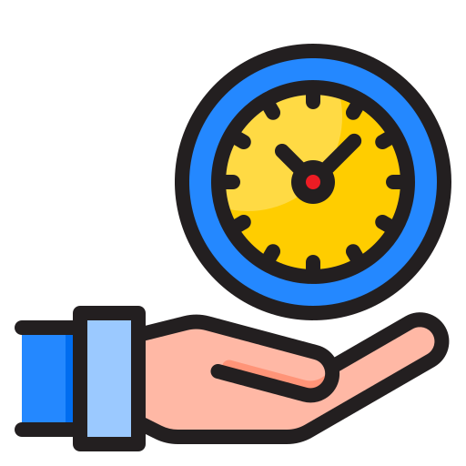 Time srip Lineal Color icon