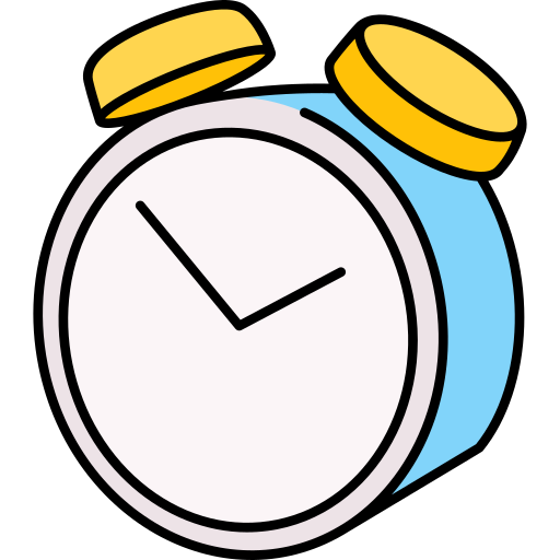 Alarm clock Generic Thin Outline Color icon