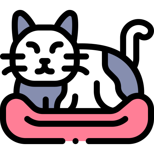 Cat Detailed Rounded Lineal color icon