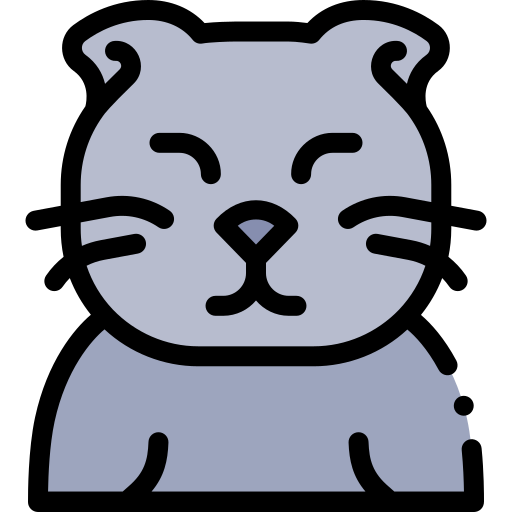 Cat Detailed Rounded Lineal color icon