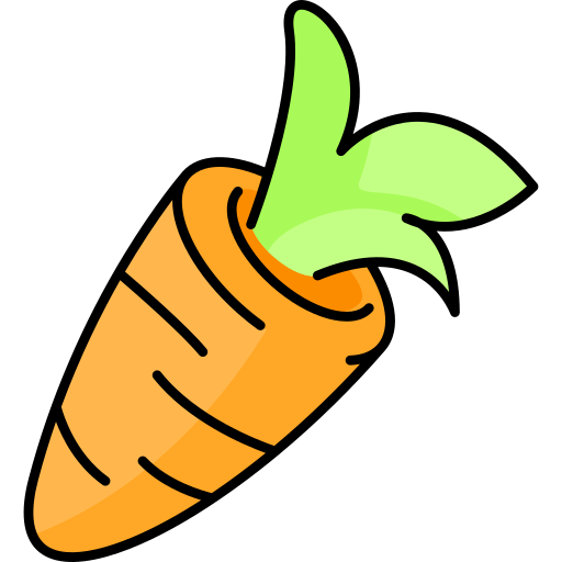 Carrot Generic Thin Outline Color icon