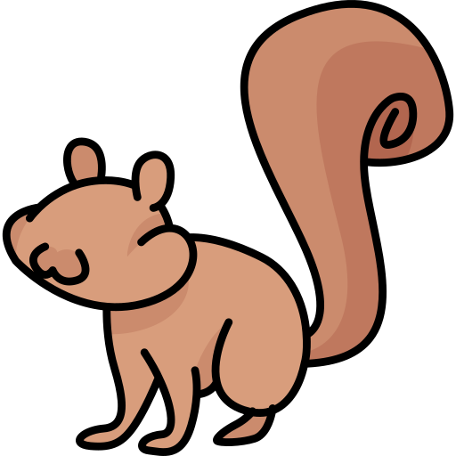 Squirell Generic Thin Outline Color icon