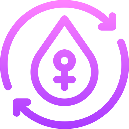Menstrual cycle Basic Gradient Lineal color icon