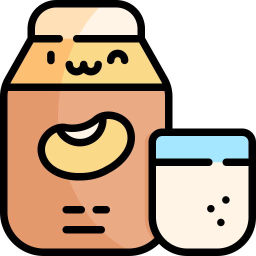 Soy milk Kawaii Lineal color icon