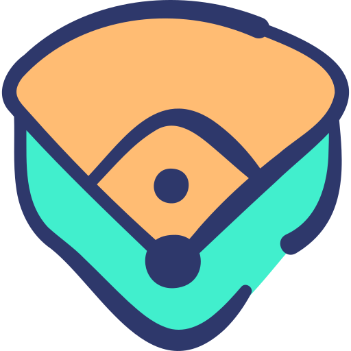Baseball field free icon Baseball field free icon