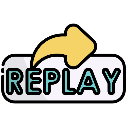Replay Generic Outline Color icon