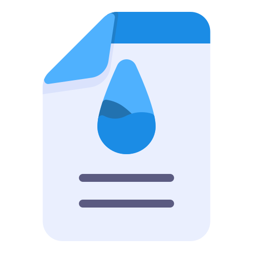 factura de agua icono gratis