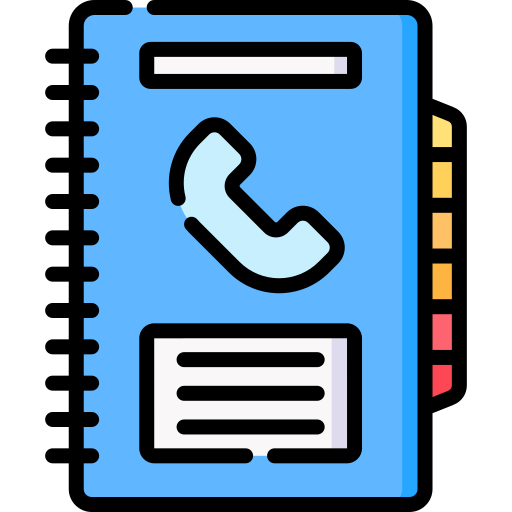 directorio telefónico icono gratis