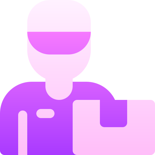 Delivery man free icon