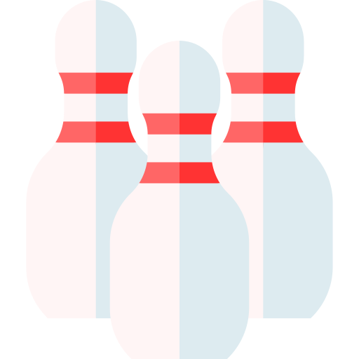 Bowling pin Basic Straight Flat icon