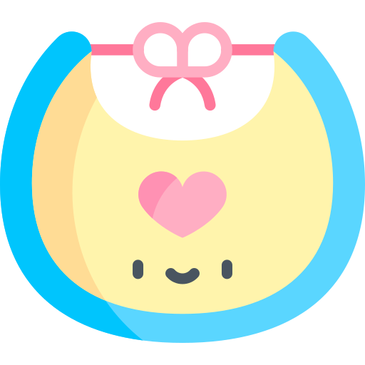 Baby bib free icon