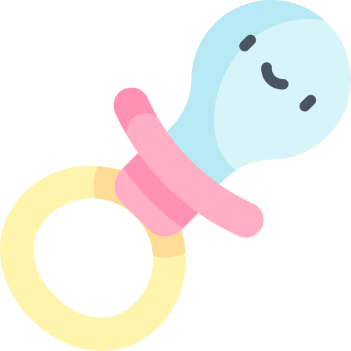 Pacifier Kawaii Flat icon