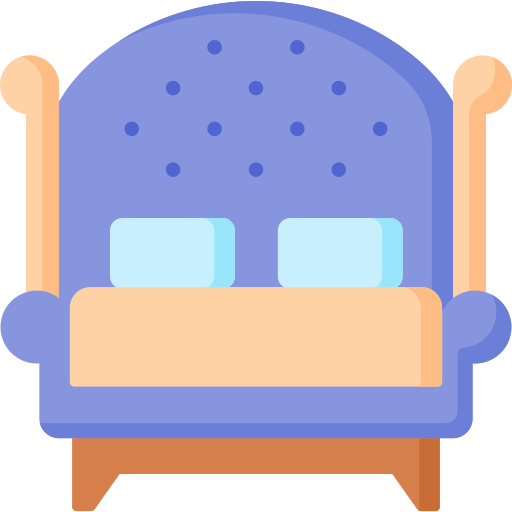 cama matrimonial icono gratis