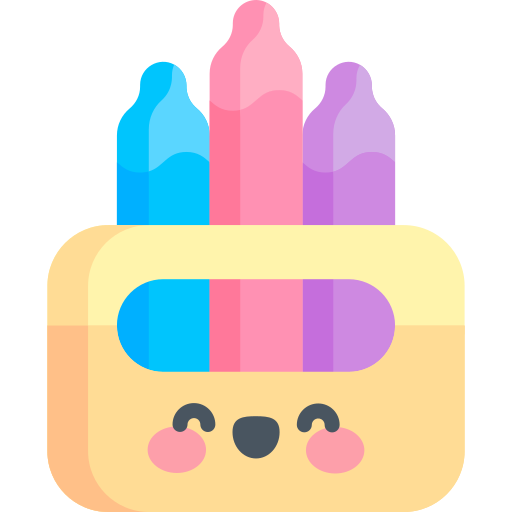 Crayons Kawaii Flat icon