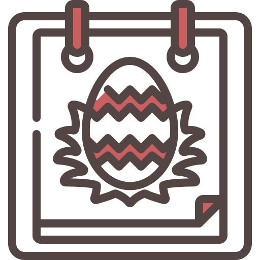 día de pascua icono gratis