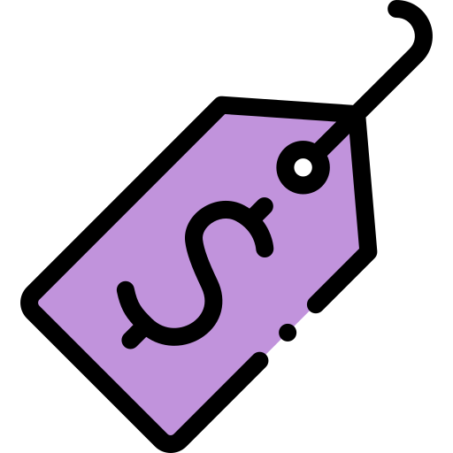 etiqueta de precio icono gratis