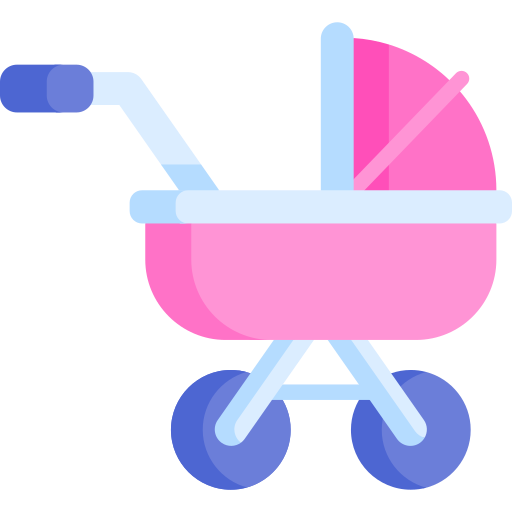 carrito de bebé icono gratis