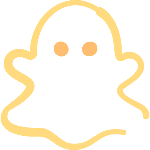 Yellow border with snapchat logo while recording front and back