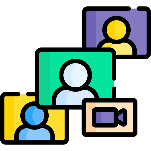 Video conference - free icon