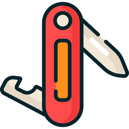 cuchillo del ejército suizo icono gratis