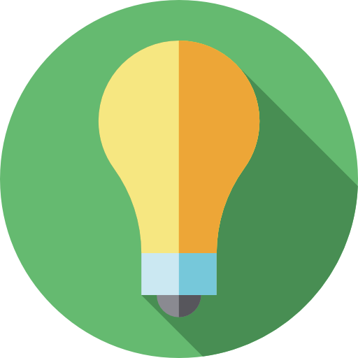 Idea Flat Circular Flat icon