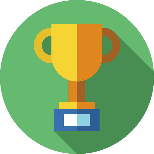 Trophy Flat Circular Flat icon