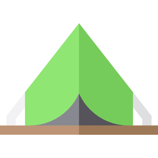 Tent Basic Straight Flat Icon