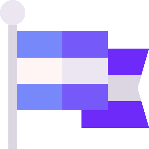 Flag Basic Straight Flat icon