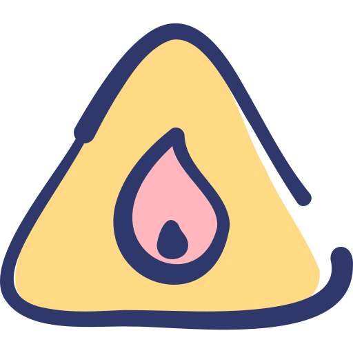 Flammable free icon