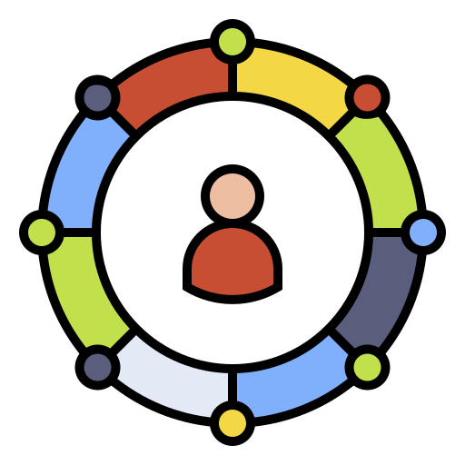 la comercialización del afiliado icono gratis