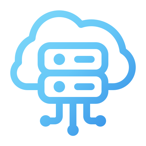 datos en la nube icono gratis