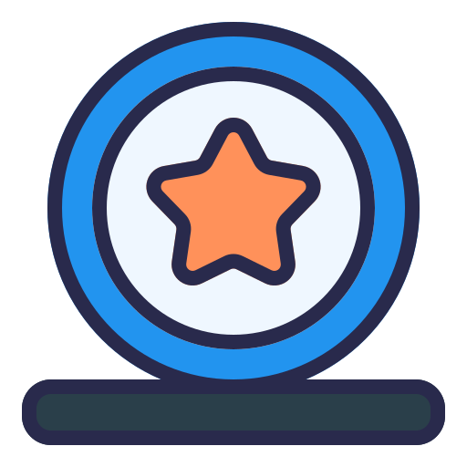 Star medal - free icon