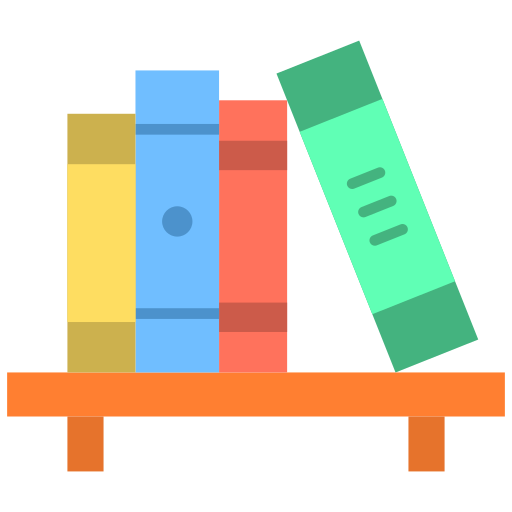 Bookshelf icon Generic Flat