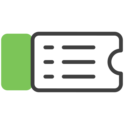 Ticket free icon