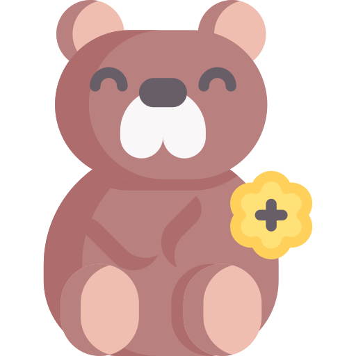 oso de peluche icono gratis