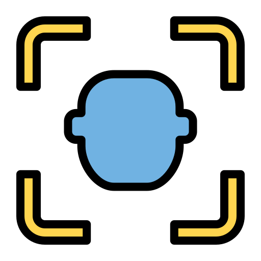 Face scanner free icon Face scanner free icon
