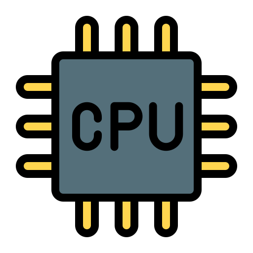 Processor Generic Outline Color icon