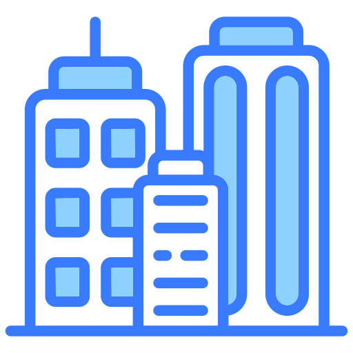 Skyscraper Generic Blue icon