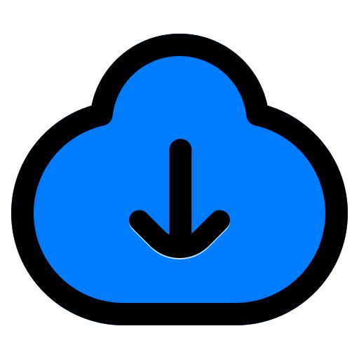 descarga en la nube icono gratis
