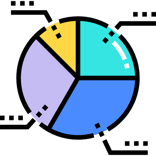 gráfico circular icono gratis