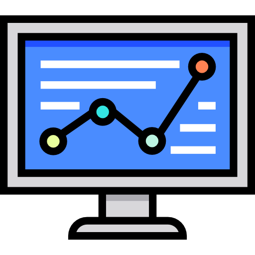 gráfico de linea icono gratis