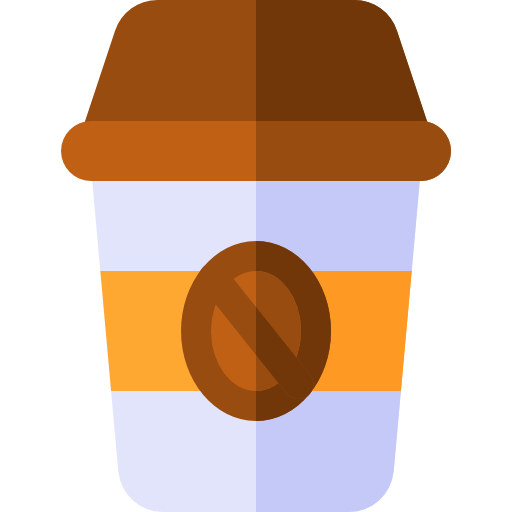 Coffee Cup Basic Rounded Flat Icon