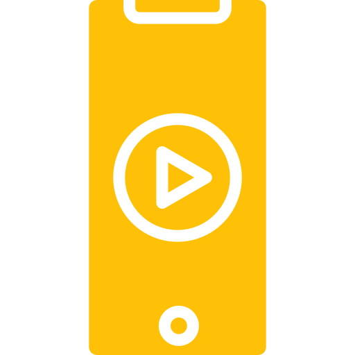 reproductor de video que el icono es amarillo