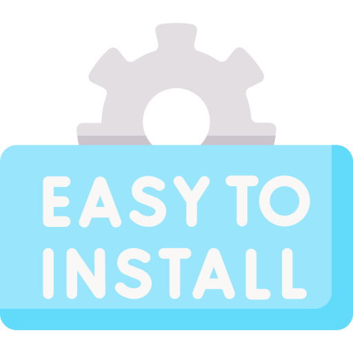 fácil instalación icono gratis