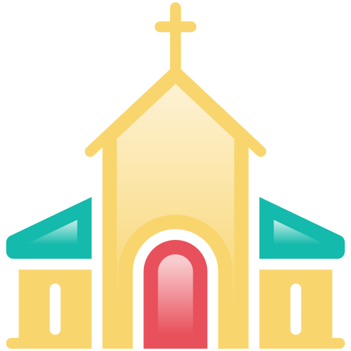 Church Generic Outline Gradient icon